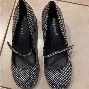 “Jeffrey Campbell Rhinestone Mary Jane Heels – Statement Sparkle Shoe”